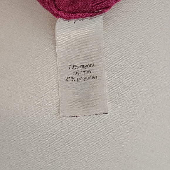 Maurices Pink Stretch Button Down Knit Sweater Cardigan sz Large - Picture 7 of 8
